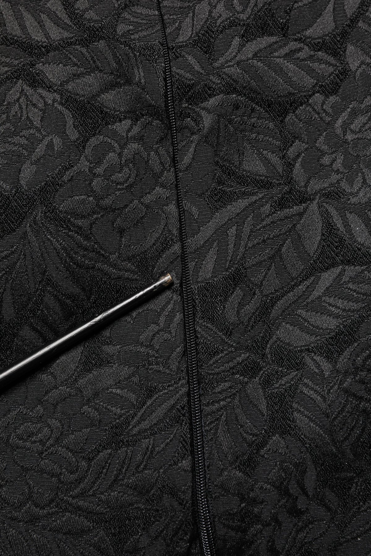 Dolce & Gabbana Black Floral Brocade Sheath Knee Length Dress