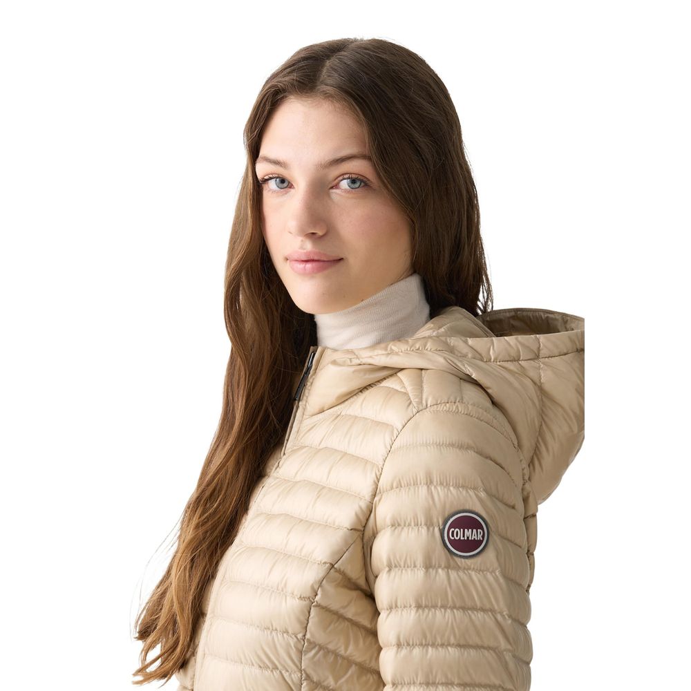 Beige Polyamide Coat