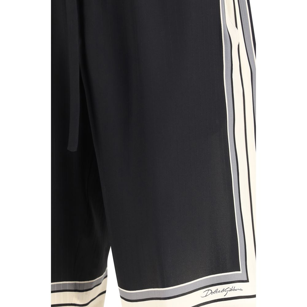 Black Silk Bermuda Shorts