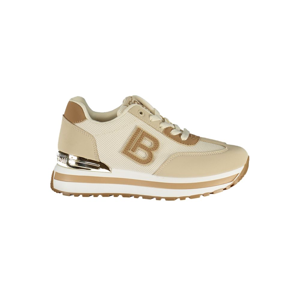 Beige Polyurethane Women Sneaker