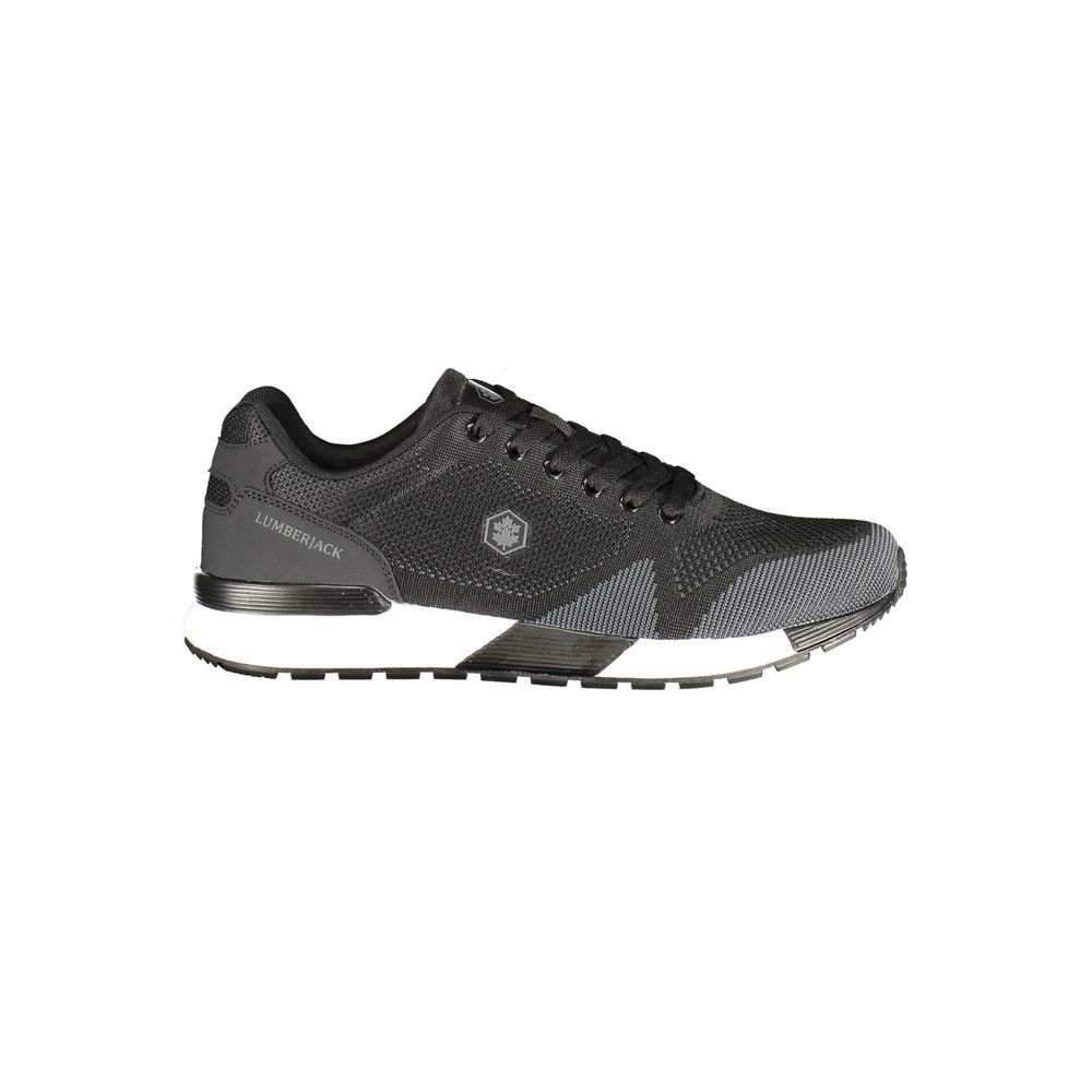 Lumberjack Black Polyester Men Sneaker