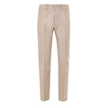 Beige Cotton Chino Pants