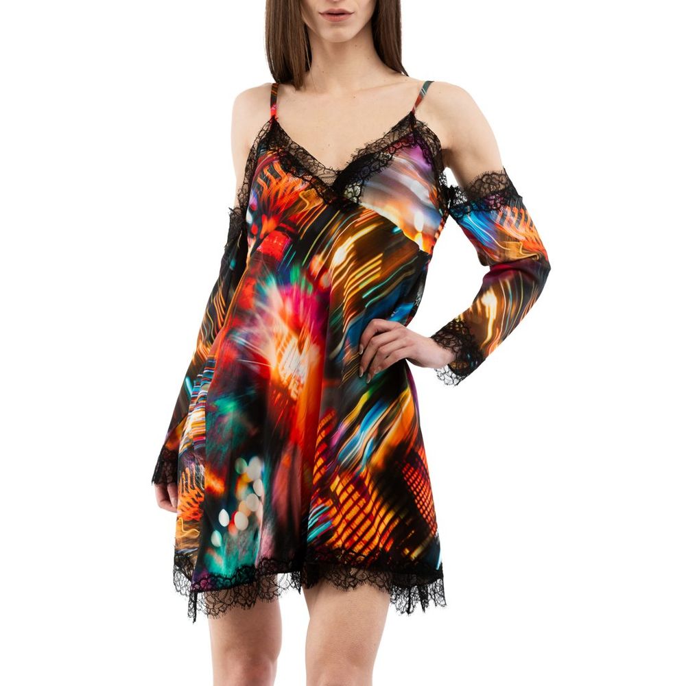 Moschino Multicolor Viscose Cocktail Dress