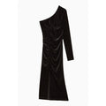 Bicolor Polyester Cocktail Dress