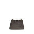 Brunello Cucinelli Brown Calf Leather Bos Taurus Shoulder Bag