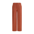 Multicolor Linen Casual Pants
