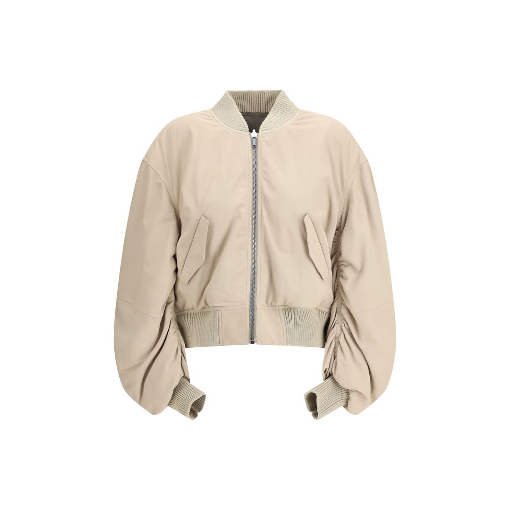 Rick Owens Beige Lamb Ovis Aries Bomber