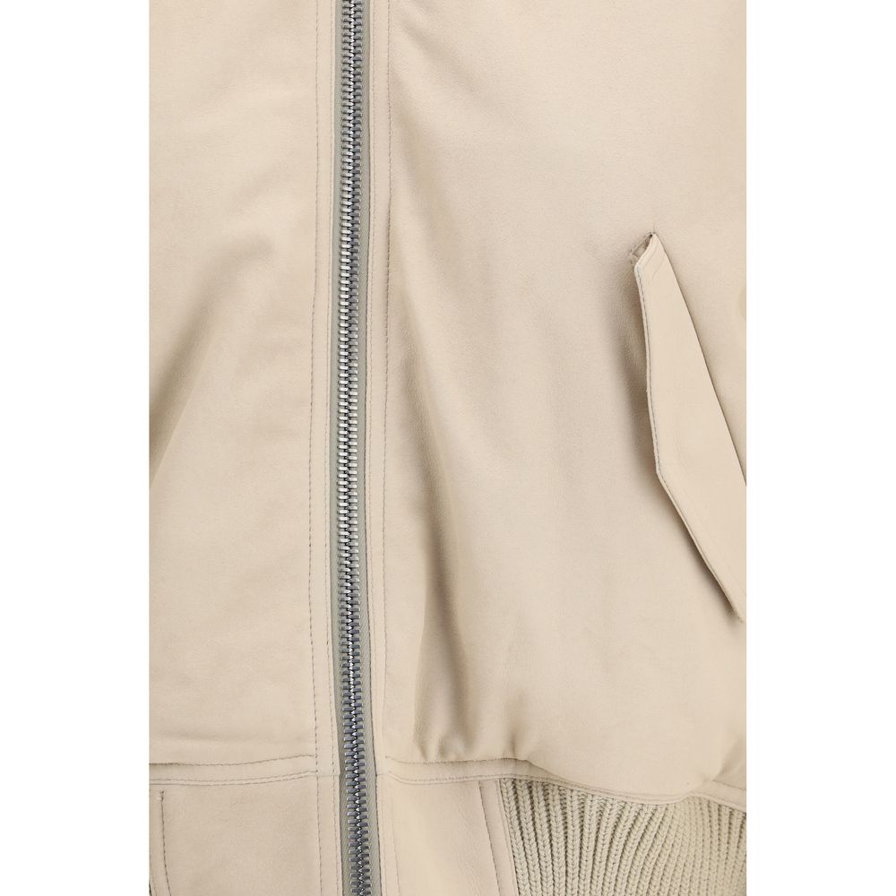 Beige Lamb Ovis Aries Aries Bomber