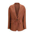 Brunello Cucinelli Red Viscose Blazer