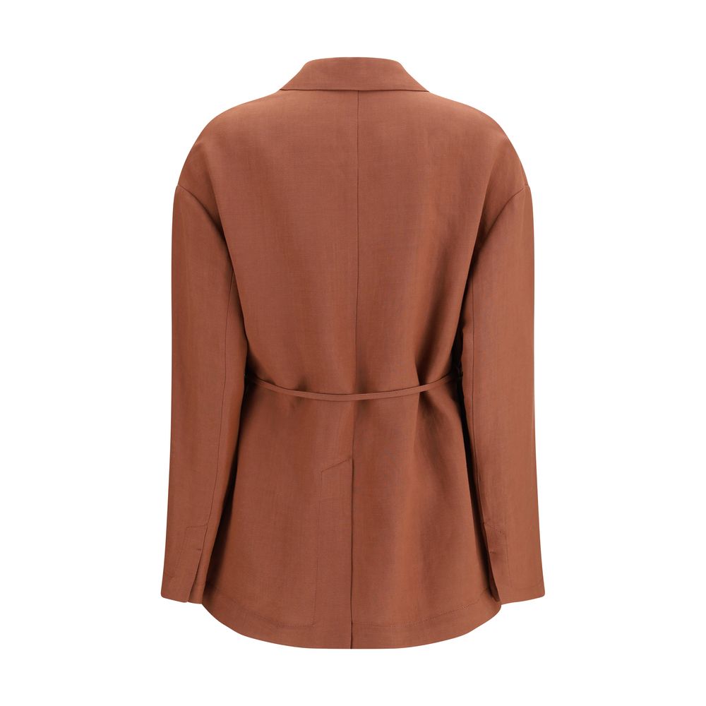 Brunello Cucinelli Red Viscose Blazer