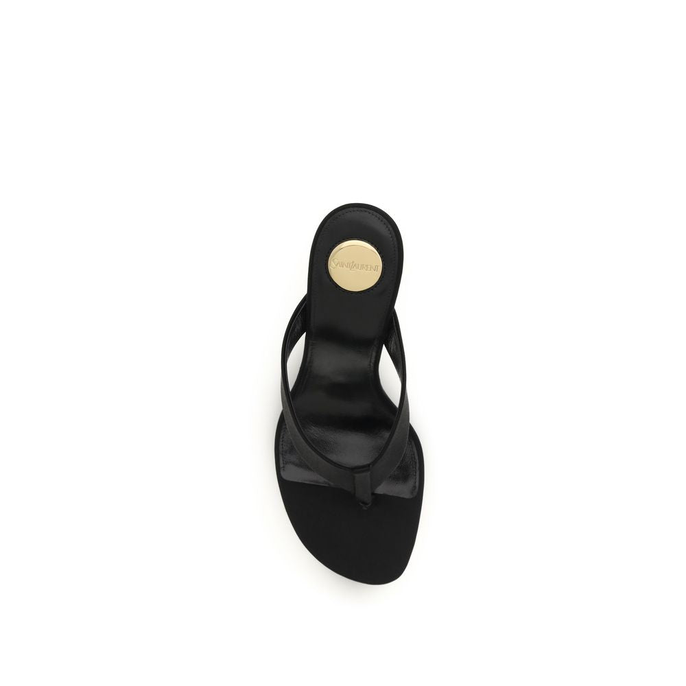 Black Silk Sandals