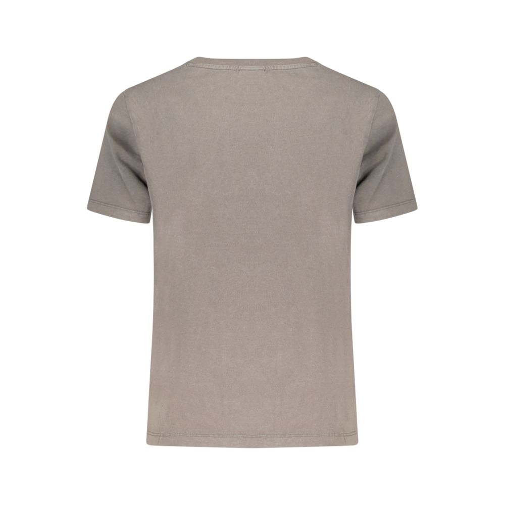 Desigual Grigio Cotton Women T-Shirt