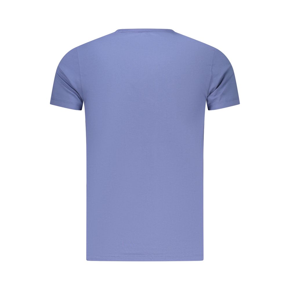 Blu Cotton Men T-Shirt
