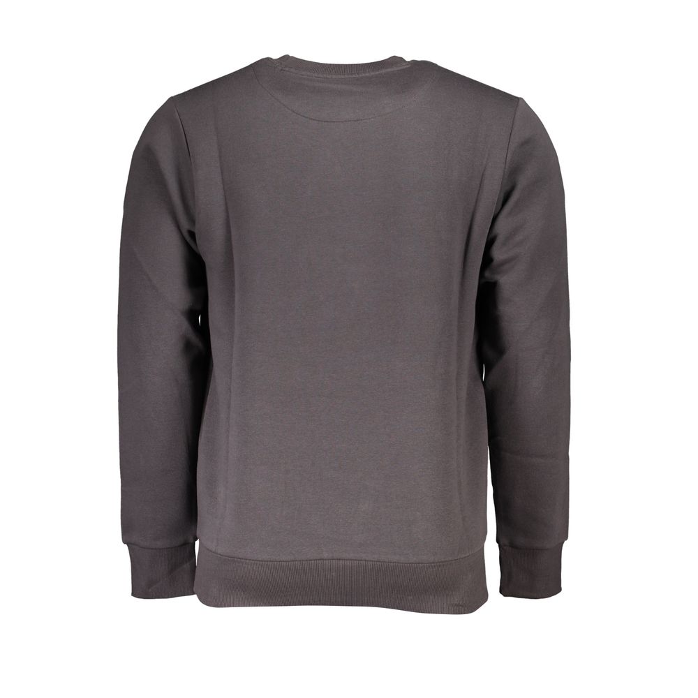 Gray Cotton Men Sweatshirt