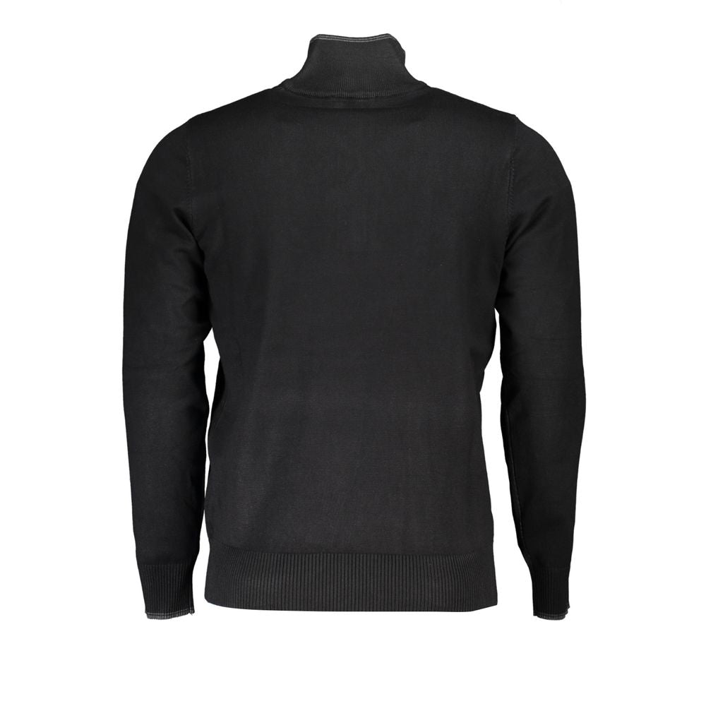 Black Viscose Men's Sweater