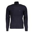 Blue Viscose Men's Sweater