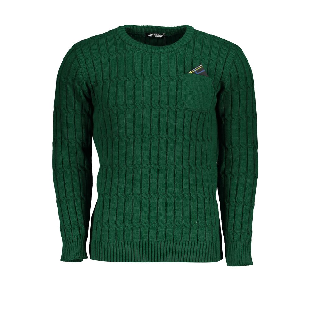 Verde Acrylic Men Sweater