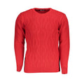 Red Acrylic Men Sweater
