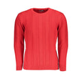 U.S. Grand Polo Red Acrylic Men's Sweater