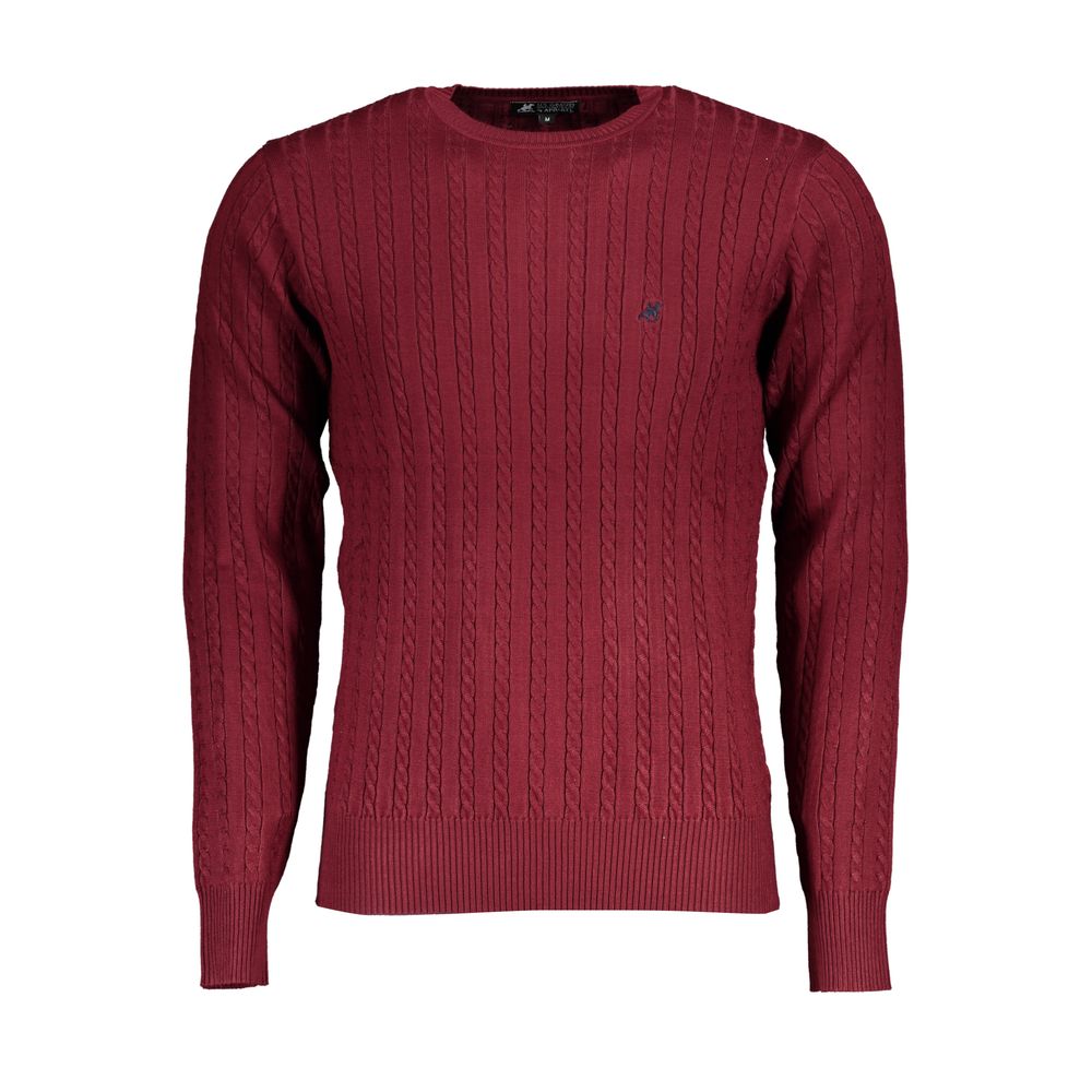 Red Viscose Men's Sweater