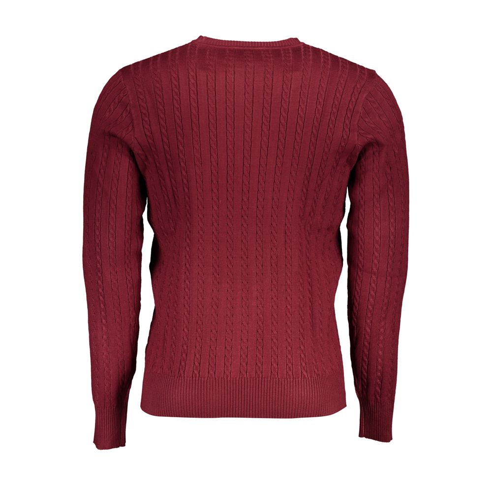 Red Viscose Men's Sweater