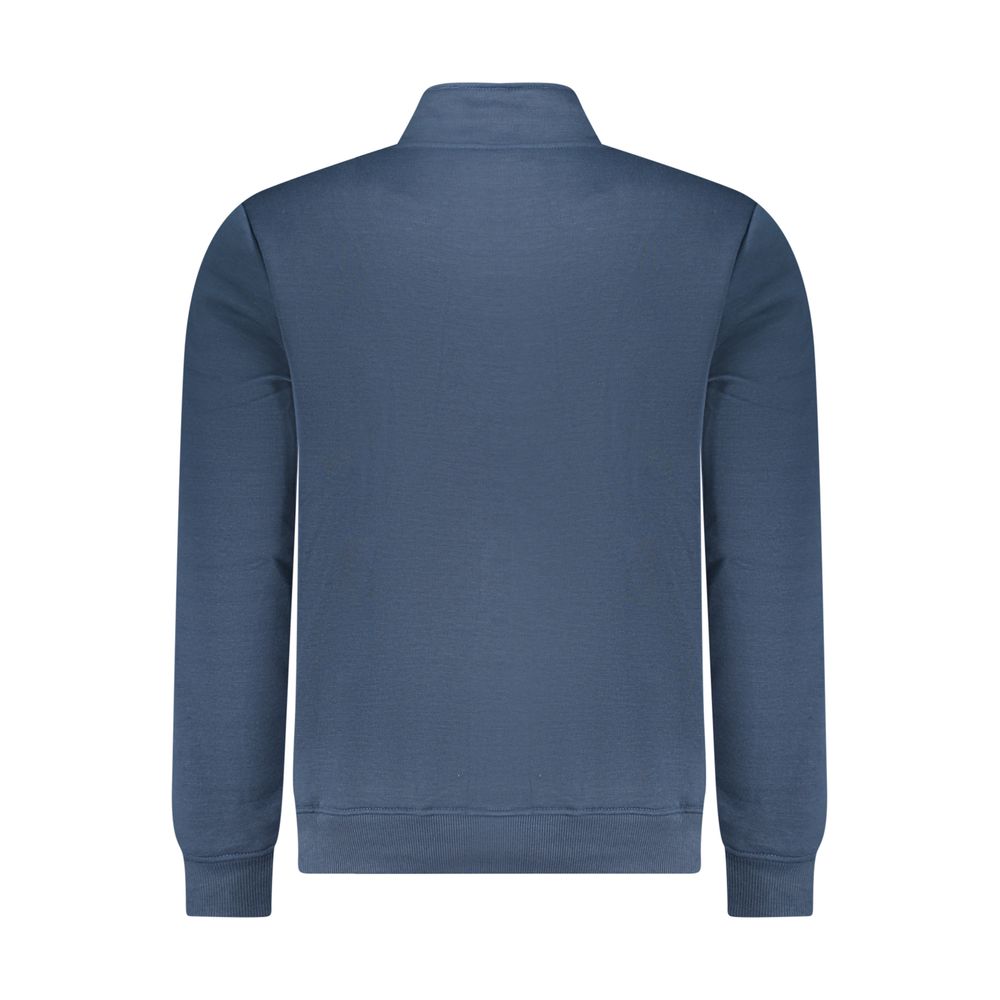 Blue Polyester Men's Sweatshirt