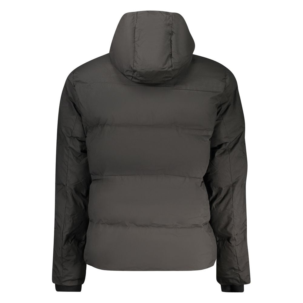 Black Polyester Men's Jacket