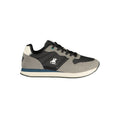 Black Polyurethane Men Sneaker