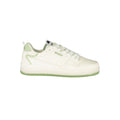 White Polyurethane Women Sneaker