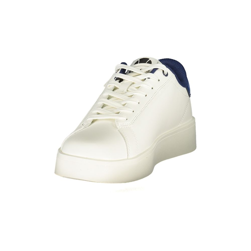 White Polyurethane Men's Sneaker