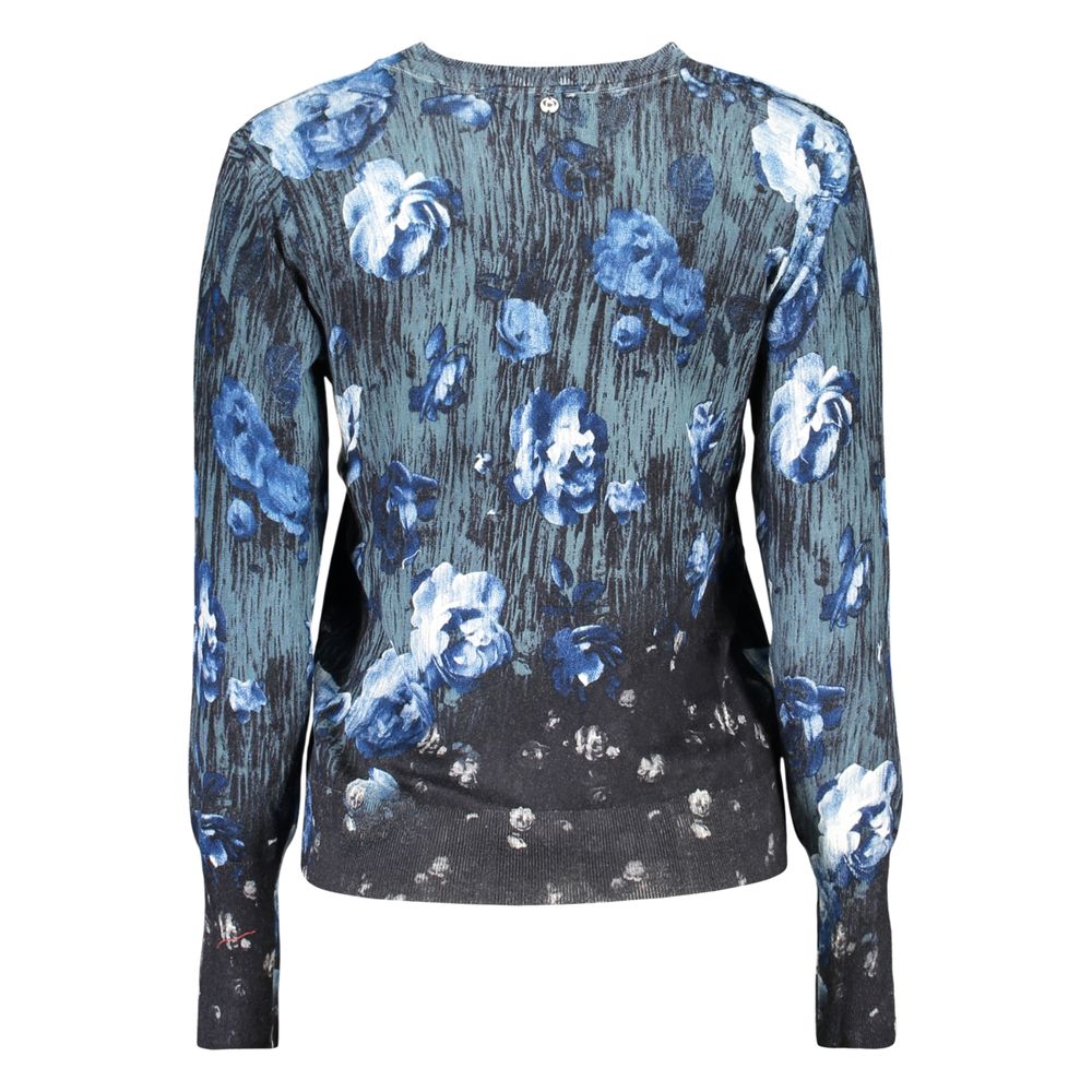 Blue Viscosa Women Sweater