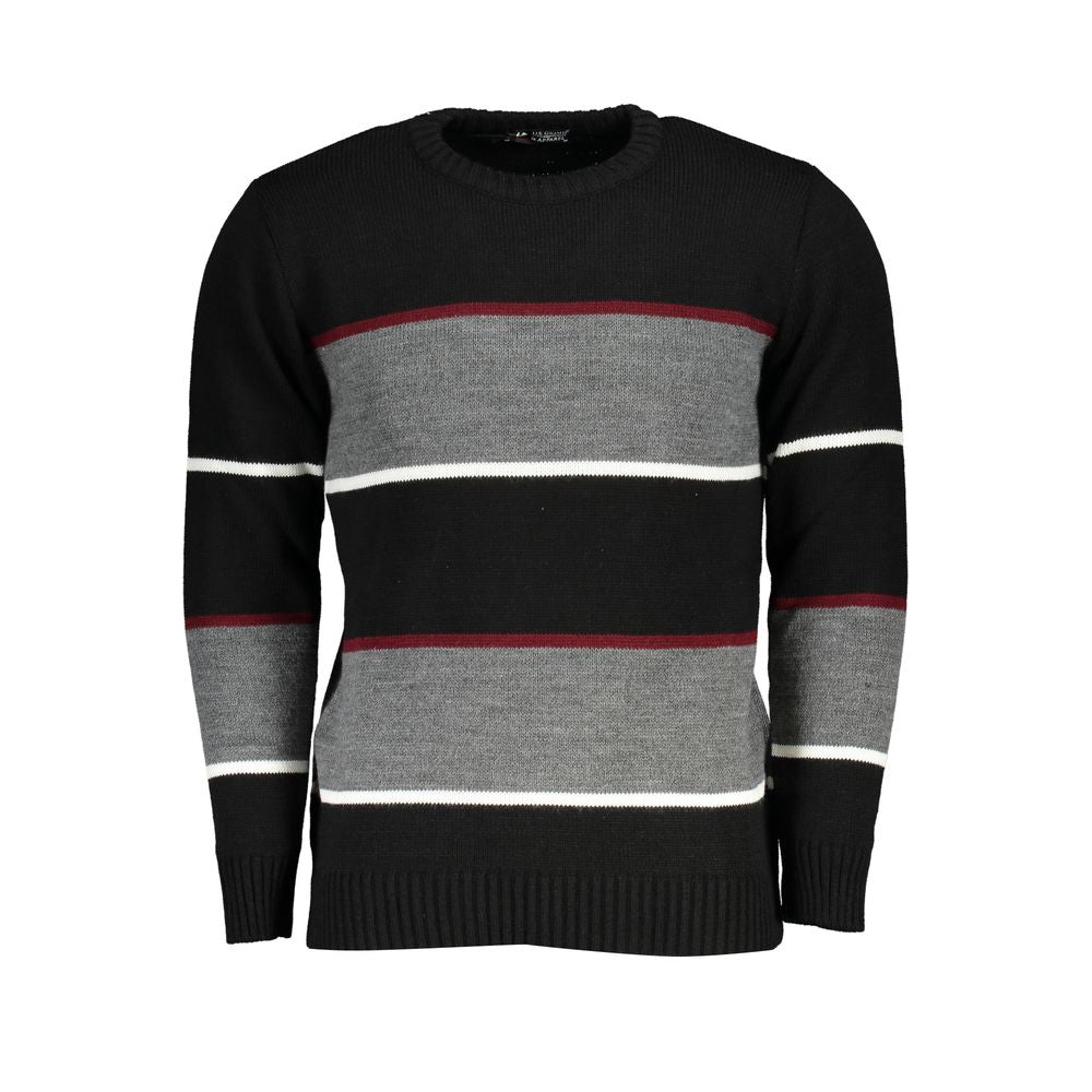 Black Acrylic Mens Sweater