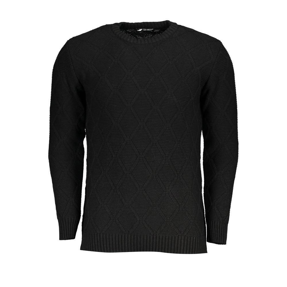 Black Acrylic Men's Sweater