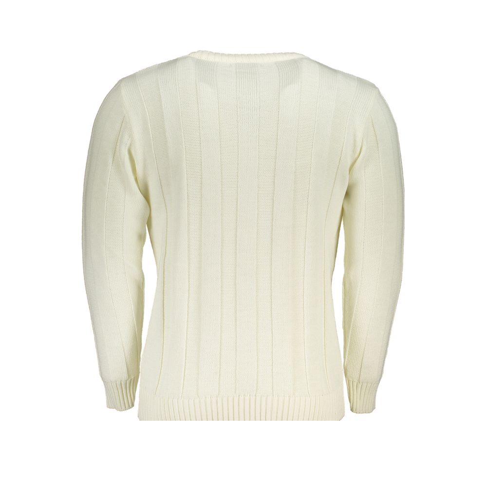 White Acrylic Men's Sweater