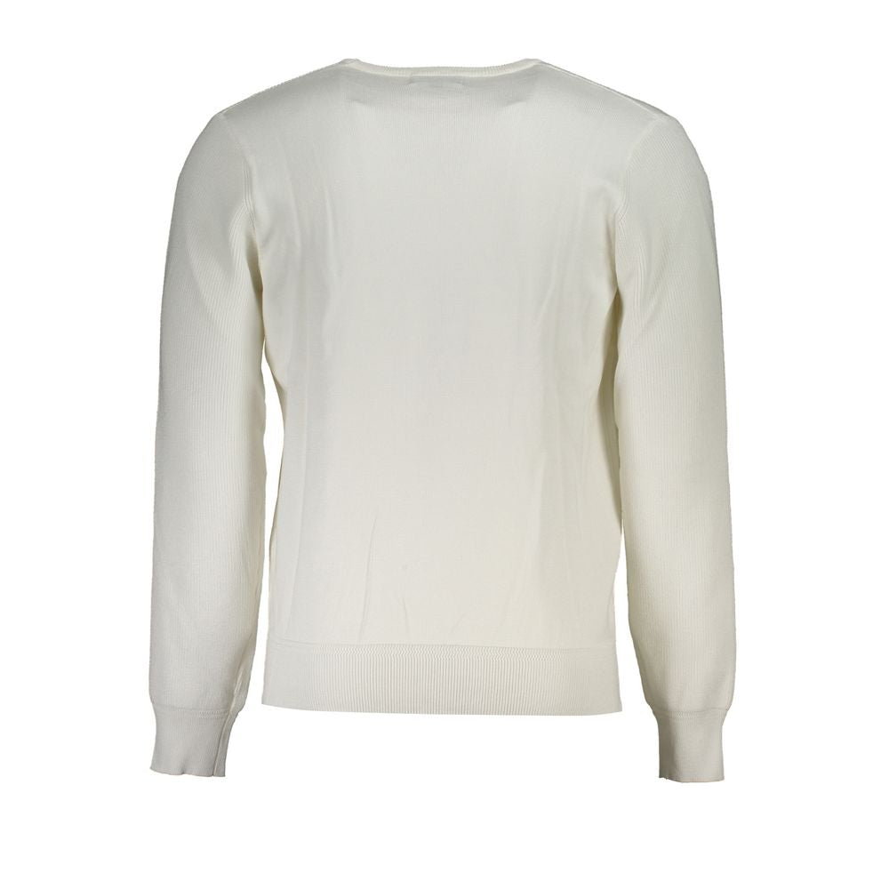 White Viscosa Men Sweater