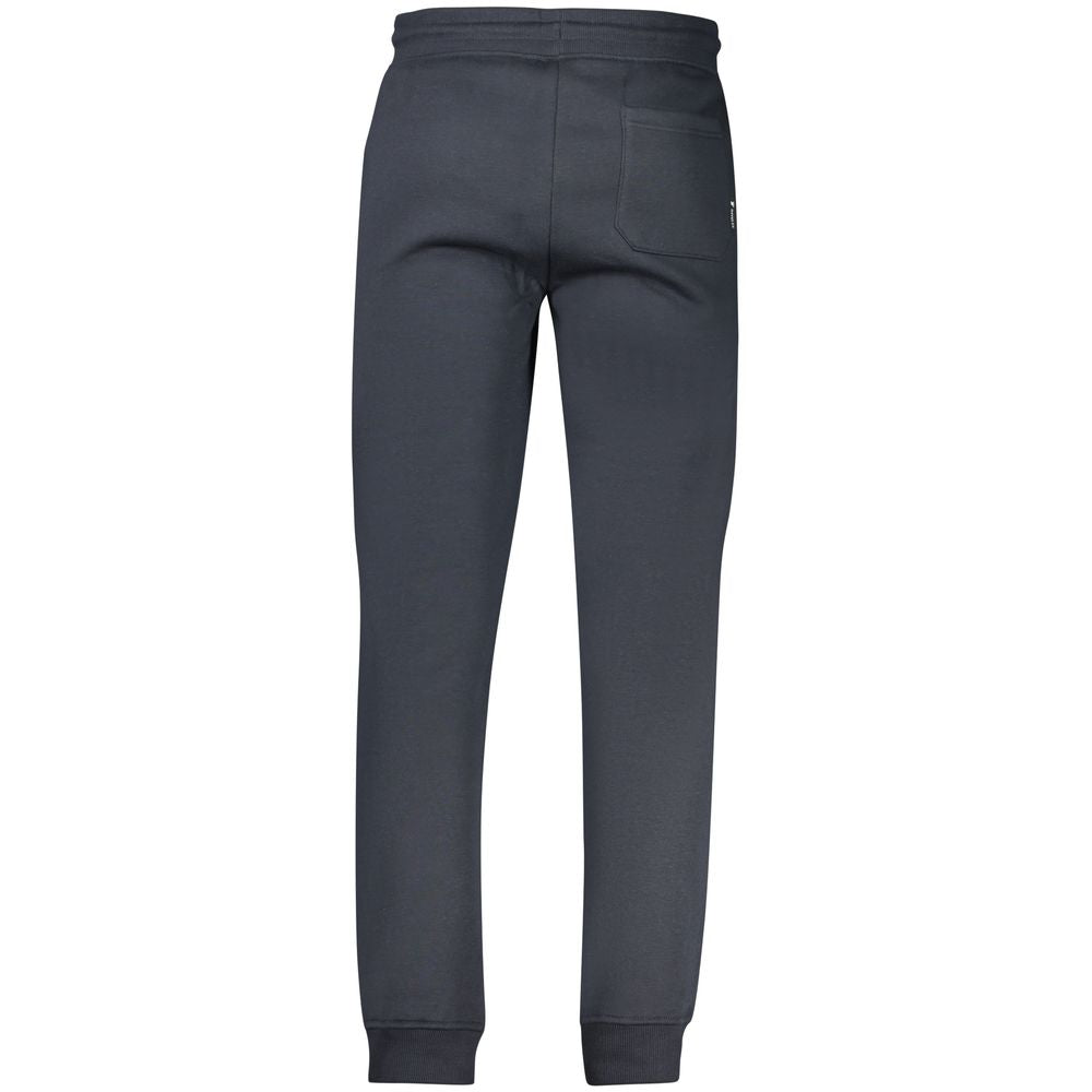 Blue Polyester Men's Sweatpant