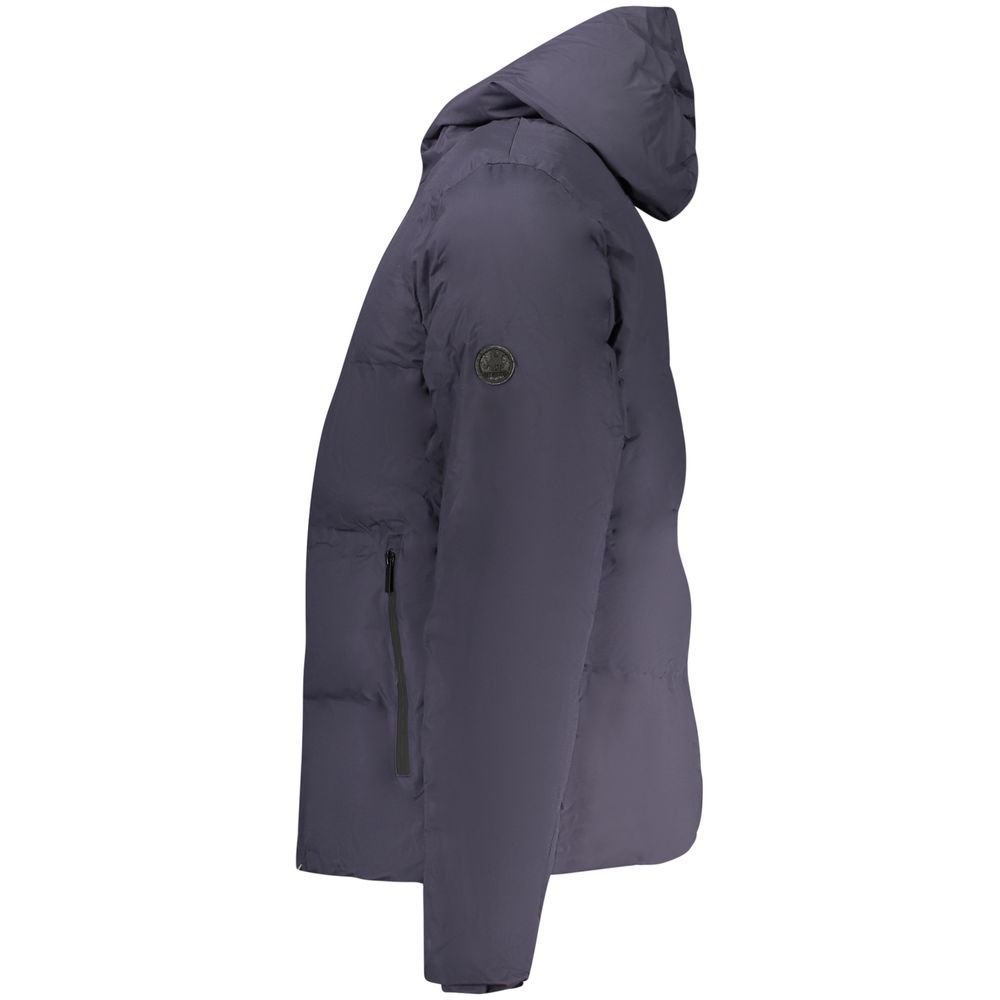 Blu Polyester Men's Jacket