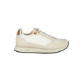 White Polyurethane Women Sneaker