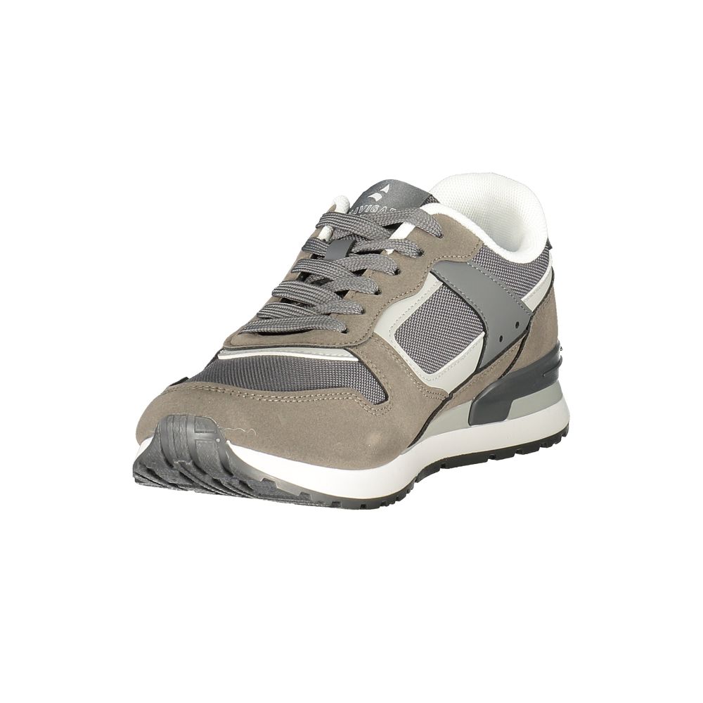 Grigio Polyurethane Men Sneaker