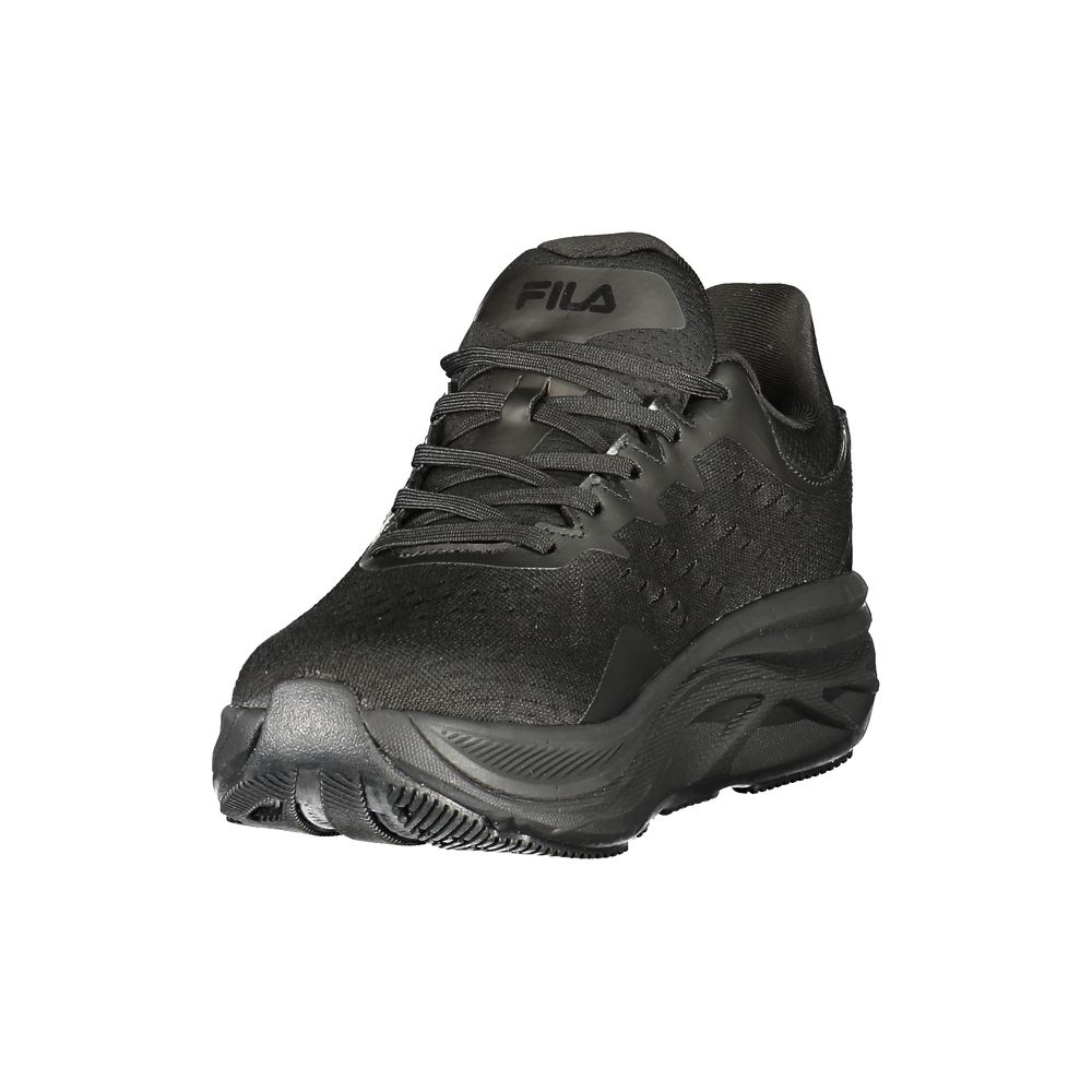 Black Polyester Women Sneaker