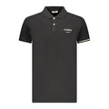 Black Cotton Men Polo Shirt