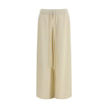 Beige Alpaca Vicugna Pacos Casual Pants