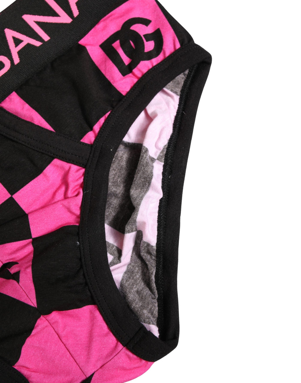 Black Pink Logo Cotton Brando Brief Underwear