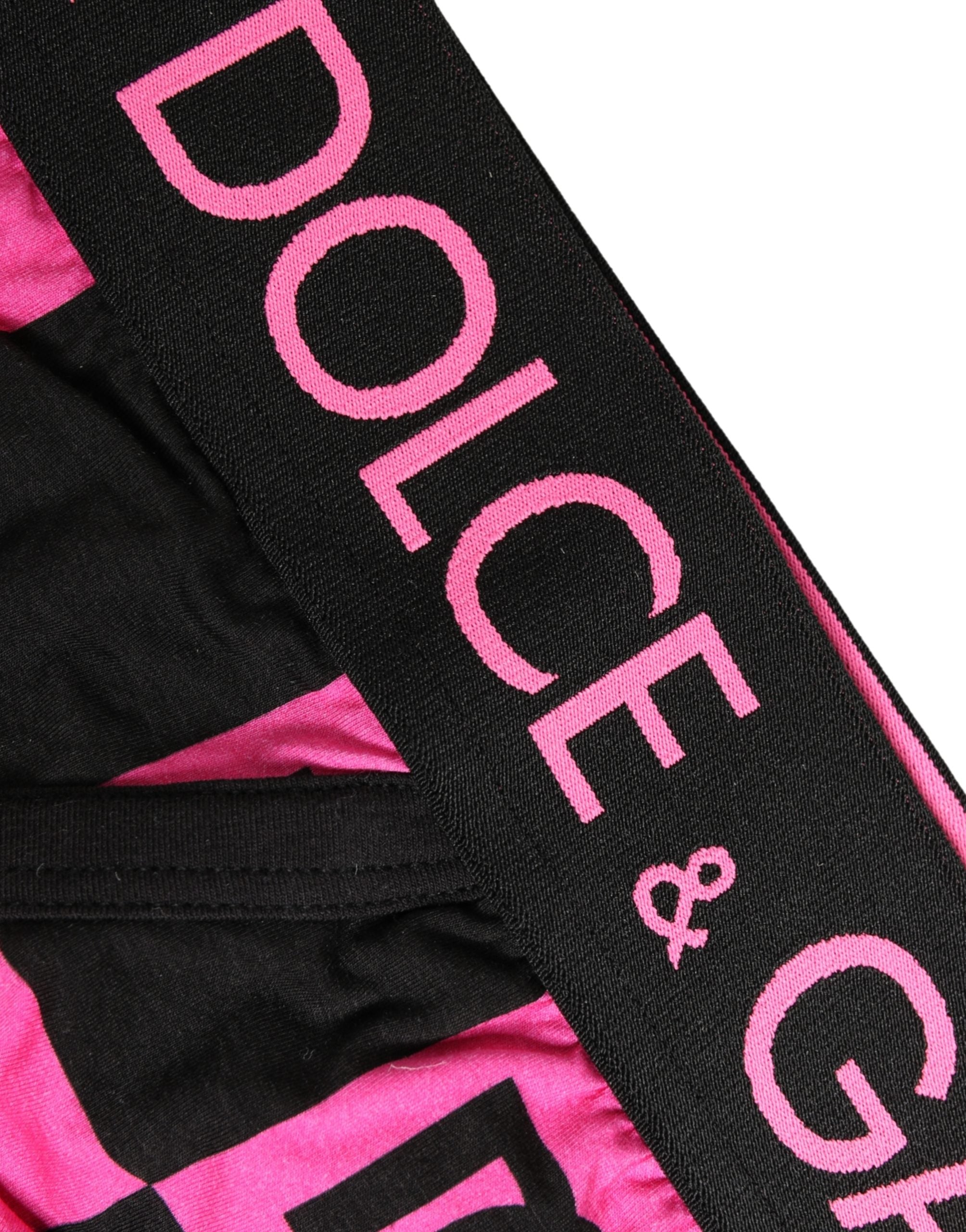 Black Pink Logo Cotton Brando Brief Underwear