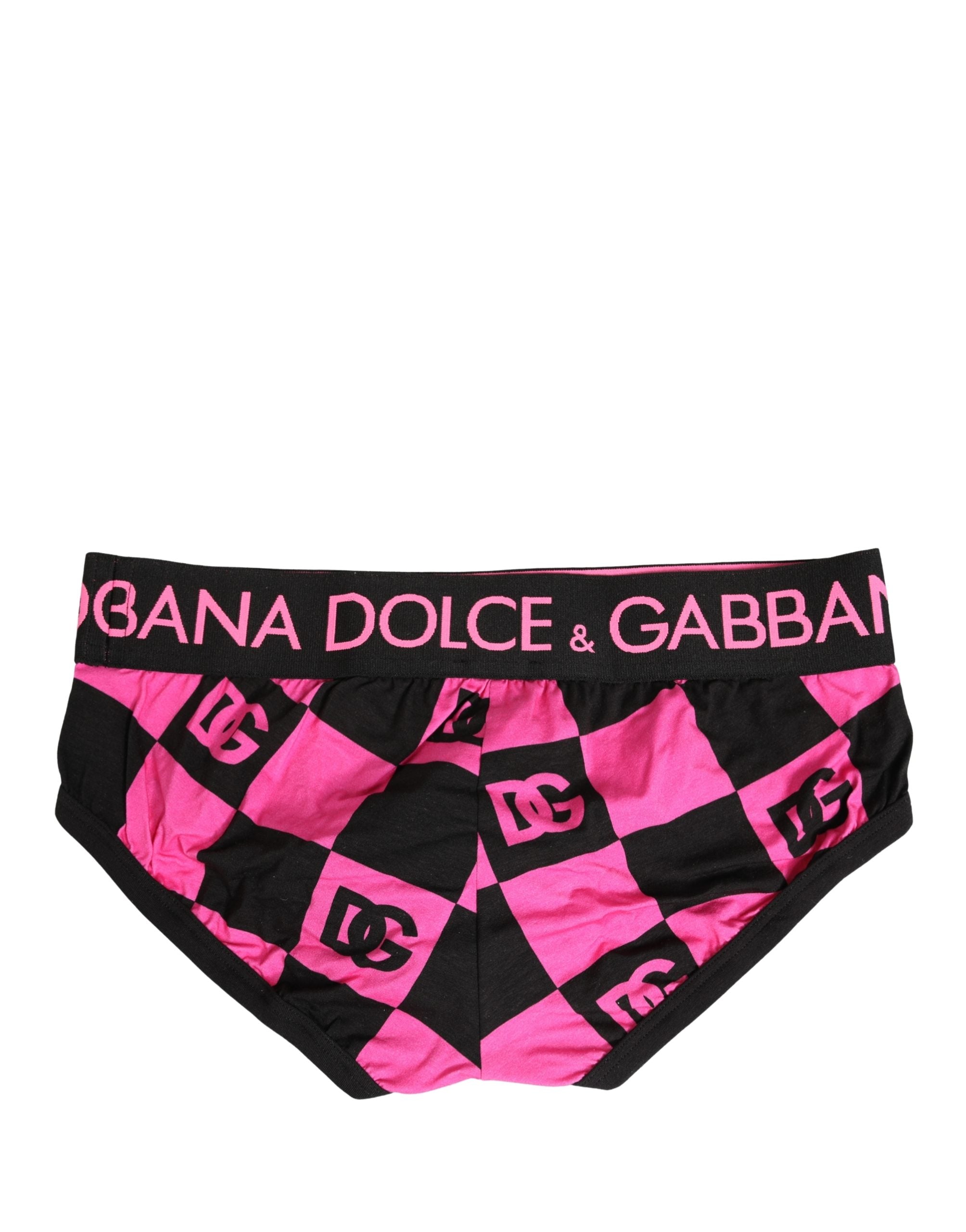 Black Pink Logo Cotton Brando Brief Underwear