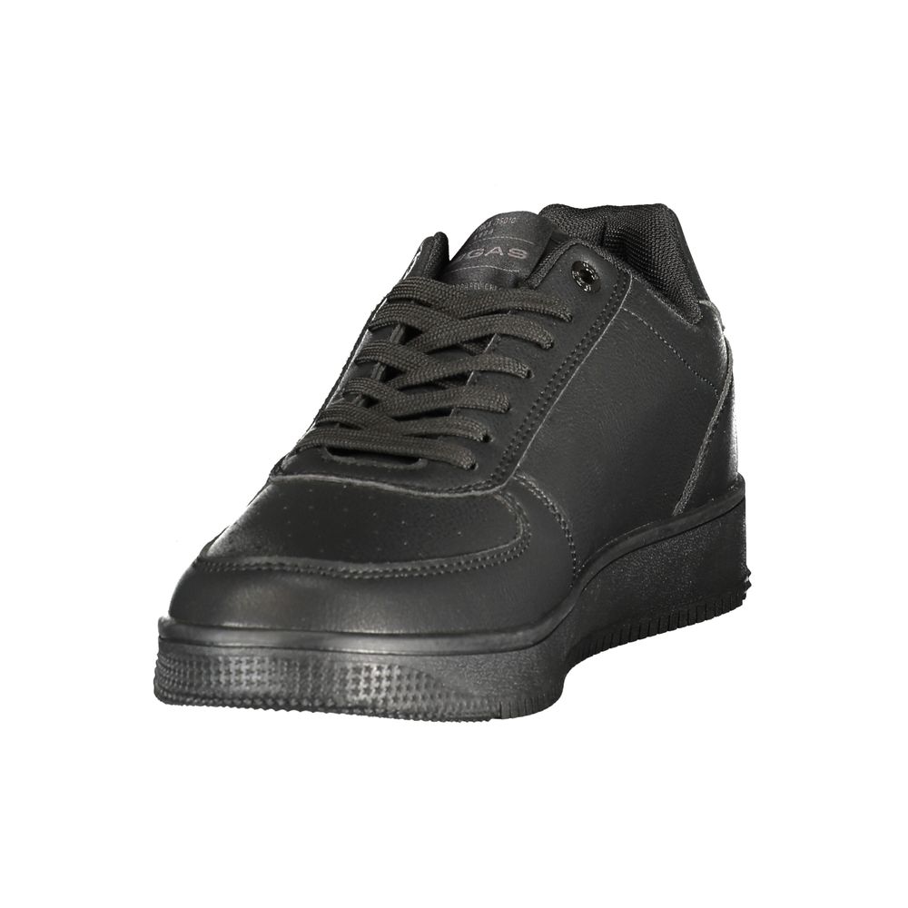 Black Polyurethane Men's Sneaker