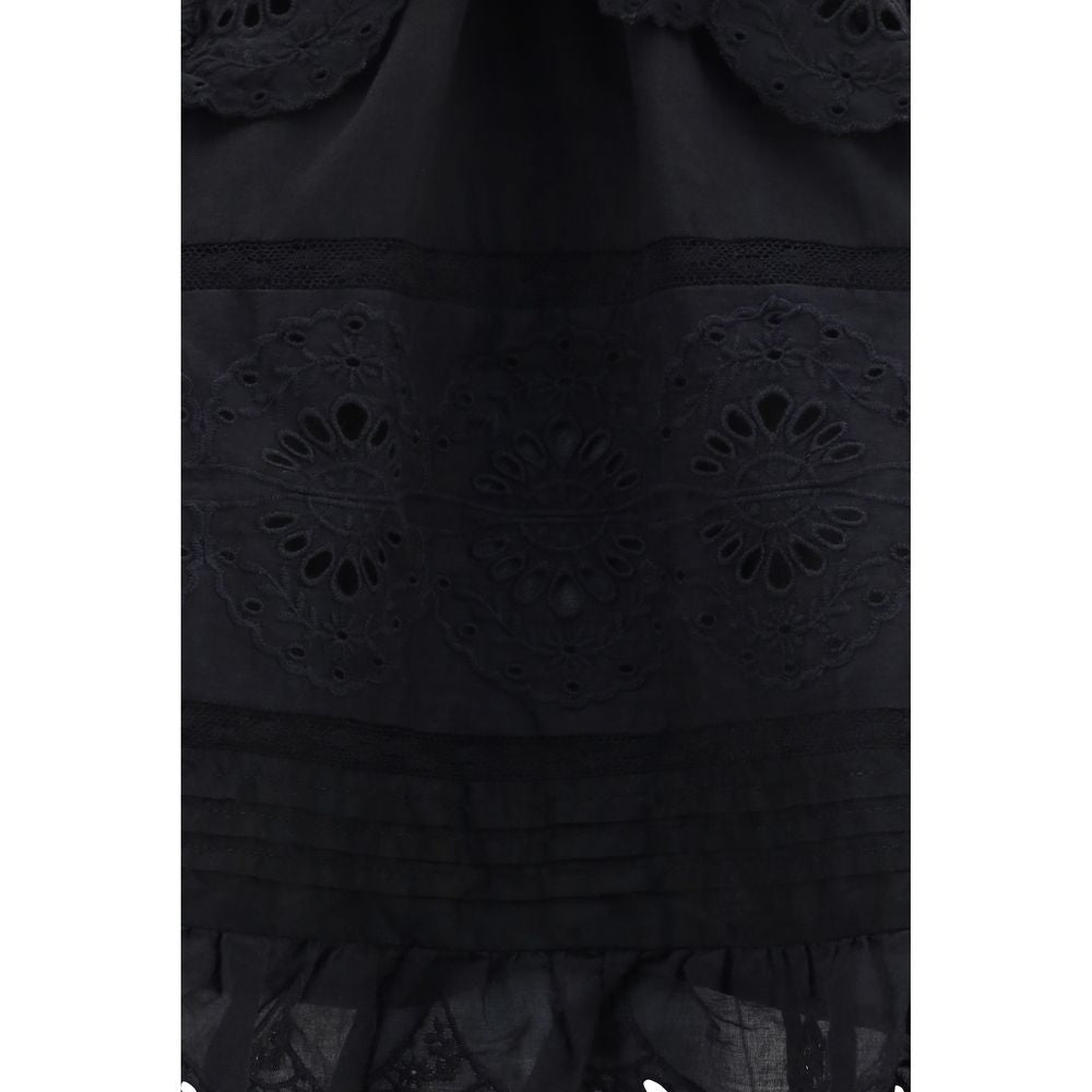 Black Polyester Blouse
