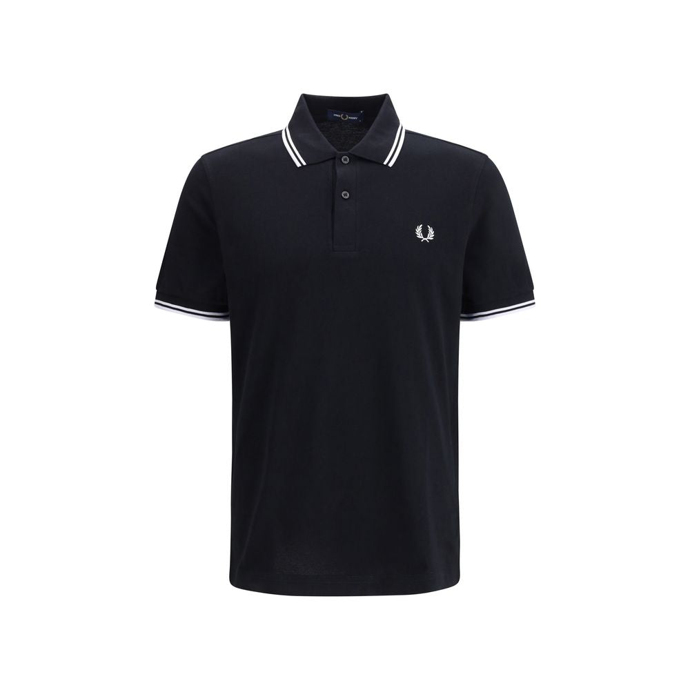 Black Cotton Polo Shirt