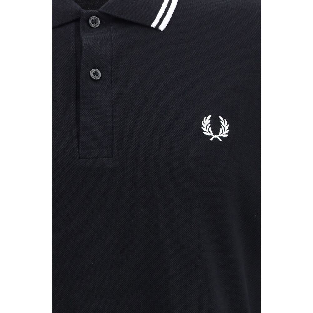 Black Cotton Polo Shirt