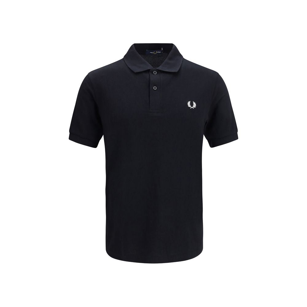Black Cotton Polo Shirt